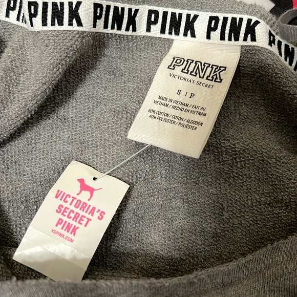 VS PINK AZTEC SLOUCHY CREW OFF SHOULDER SWEATSHIRT - Picture 6 of 13